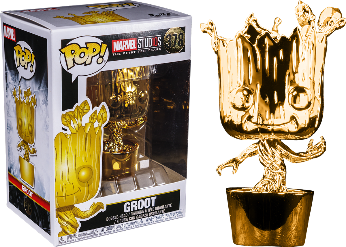 POP Marvel: Marvel Studios 10 - Groot (Chrome)
