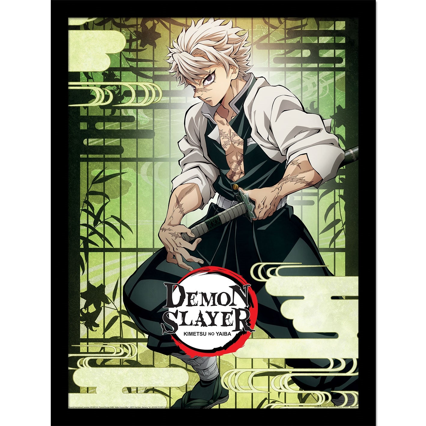Demon Slayer (Sanemi) Framed Print