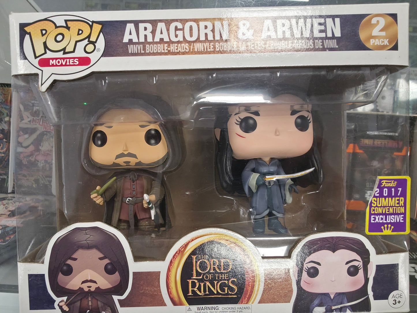 POP: 2PK: LOTR: Aragorn & Arwen SDCC 2017