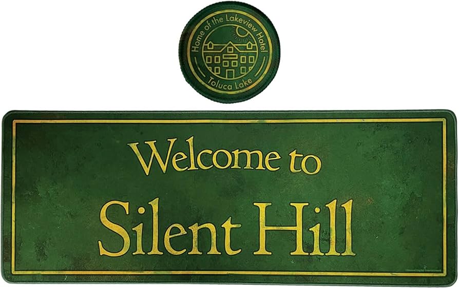 Silent Hill XL Desk Pad and Coaster Set