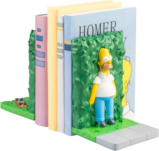 The Simpsons Homer in Bush Bookends