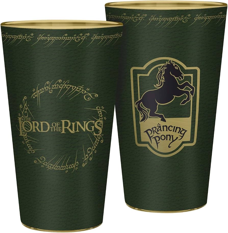The Lord of The Rings Prancing Pony 400ml Glass