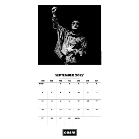 Oasis 2027 Official Square Wall Calendar