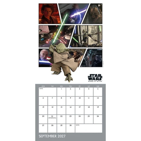 Star Wars Official 2027 Square Wall Calendar