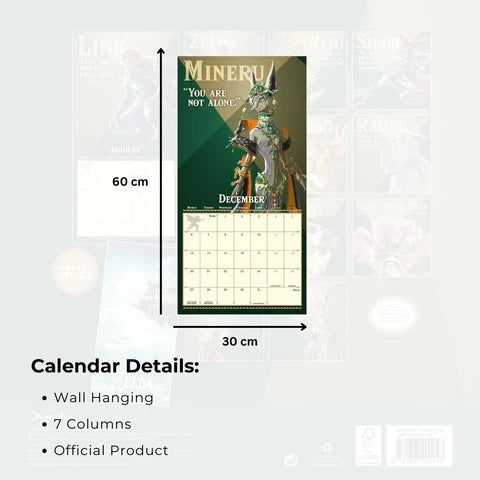 The Legend of Zelda 2027 Official Square Wall Calendar