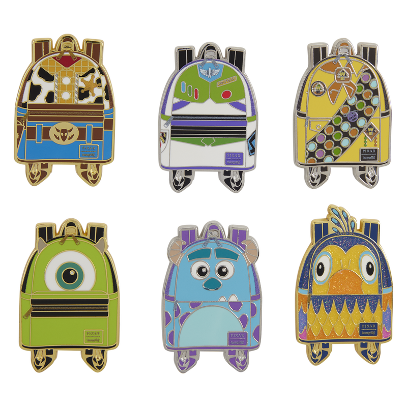 Loungefly: Pixar Characters Mini Backpack Pins