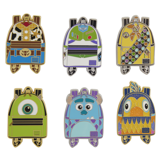 Loungefly: Pixar Characters Mini Backpack Pins