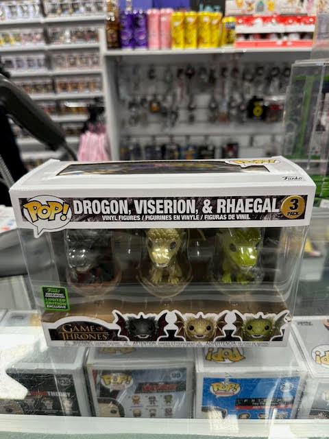 POP! GOT: Drogon Viserion Rhaegal 3 Pack Hatching