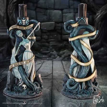 Corpse Bride "With This Candle" Vow Candle Holder