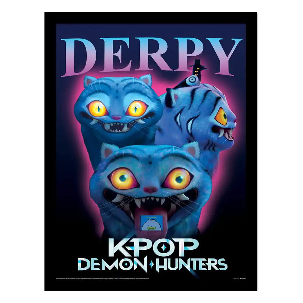 K-Pop Demon Hunters (Derpy) Framed Print