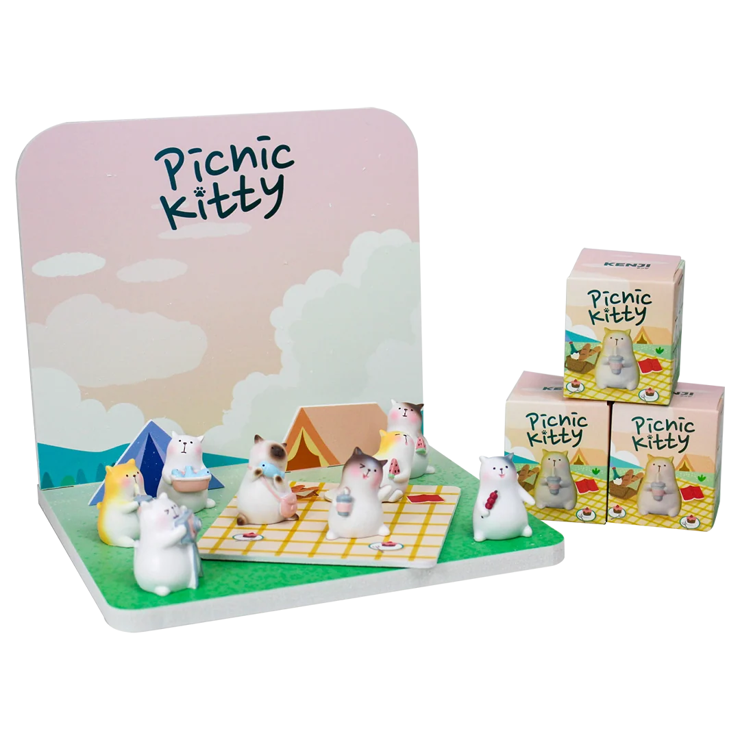 Tomi Picnic Kitty Figurine