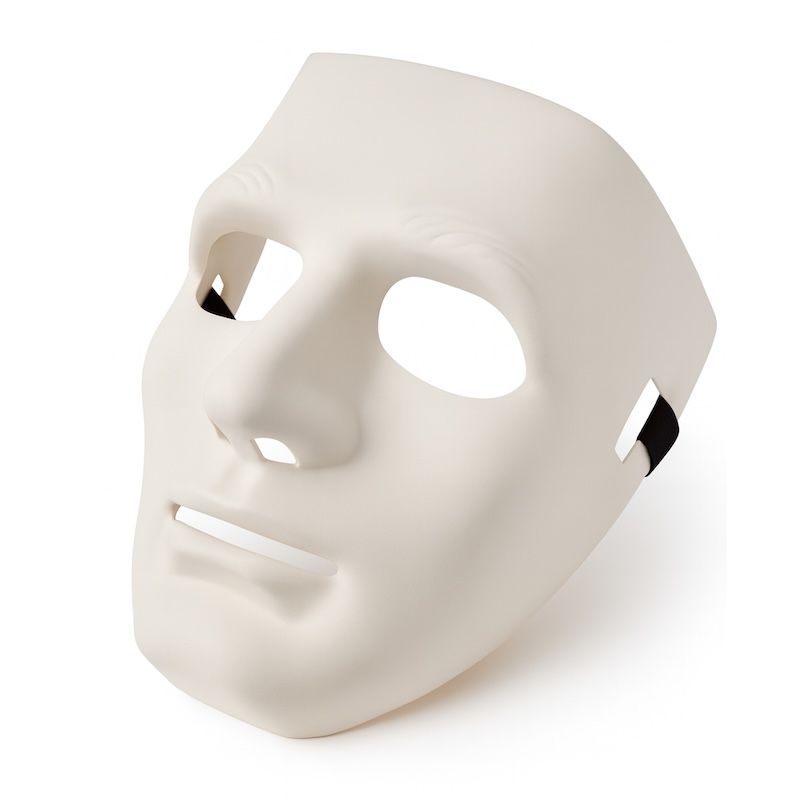 Deluxe White Robot Mask