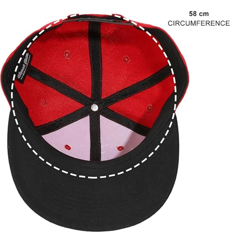 Ghostface Logo Rubber Badge Pu Snapback Cap