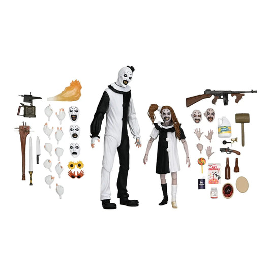 Terrifier 2 Art the Clown & Little Pale Girl 2Pack
