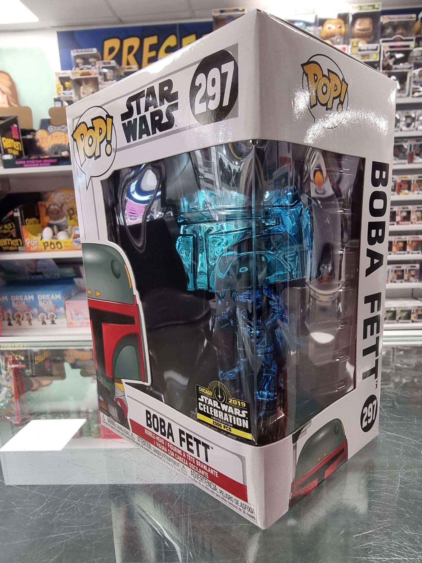 POP! Star Wars: Boba Fett 297 (Blue Chrome)