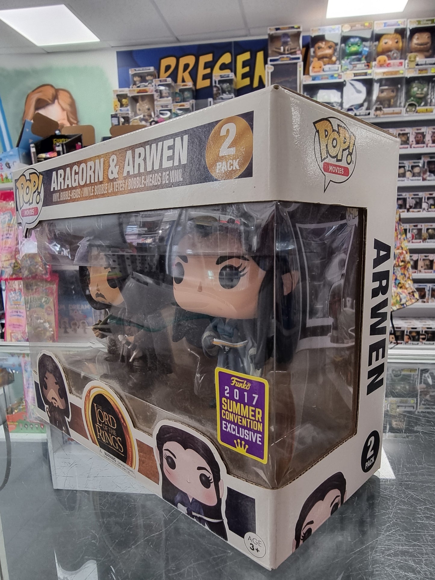POP: 2PK: LOTR: Aragorn & Arwen SDCC 2017