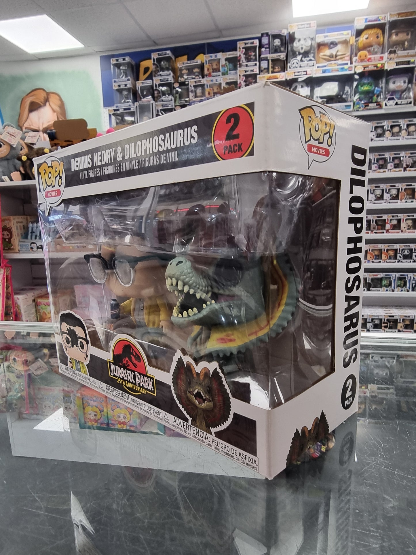 POP: Jurassic Park: Dennis & Dilophposaurus 2pk