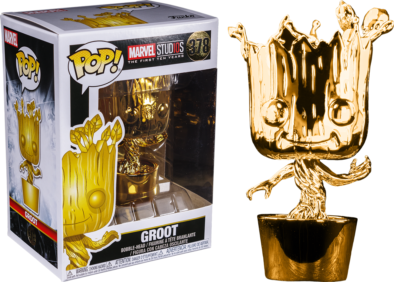 POP Marvel: Marvel Studios 10 - Groot (Chrome)