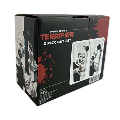 Terrifier 2 Pack Pint Glasses