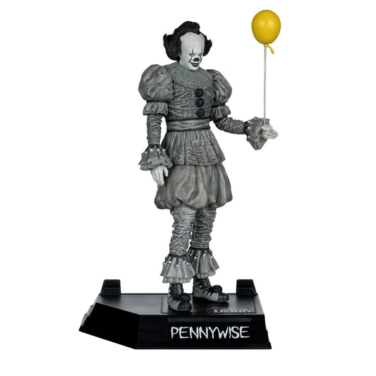 Pennywise (Black & White) Movie Maniacs Figure - IT: Welcome to Derry