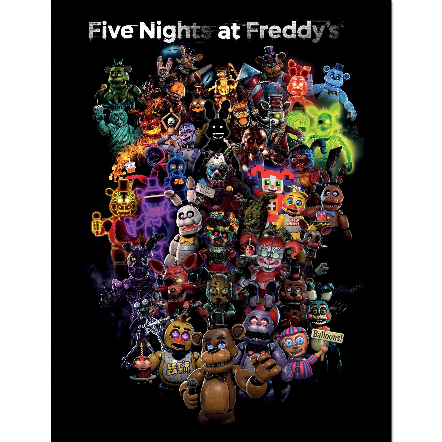Five NIghts at Freddy's 30 x 40 Framed Print
