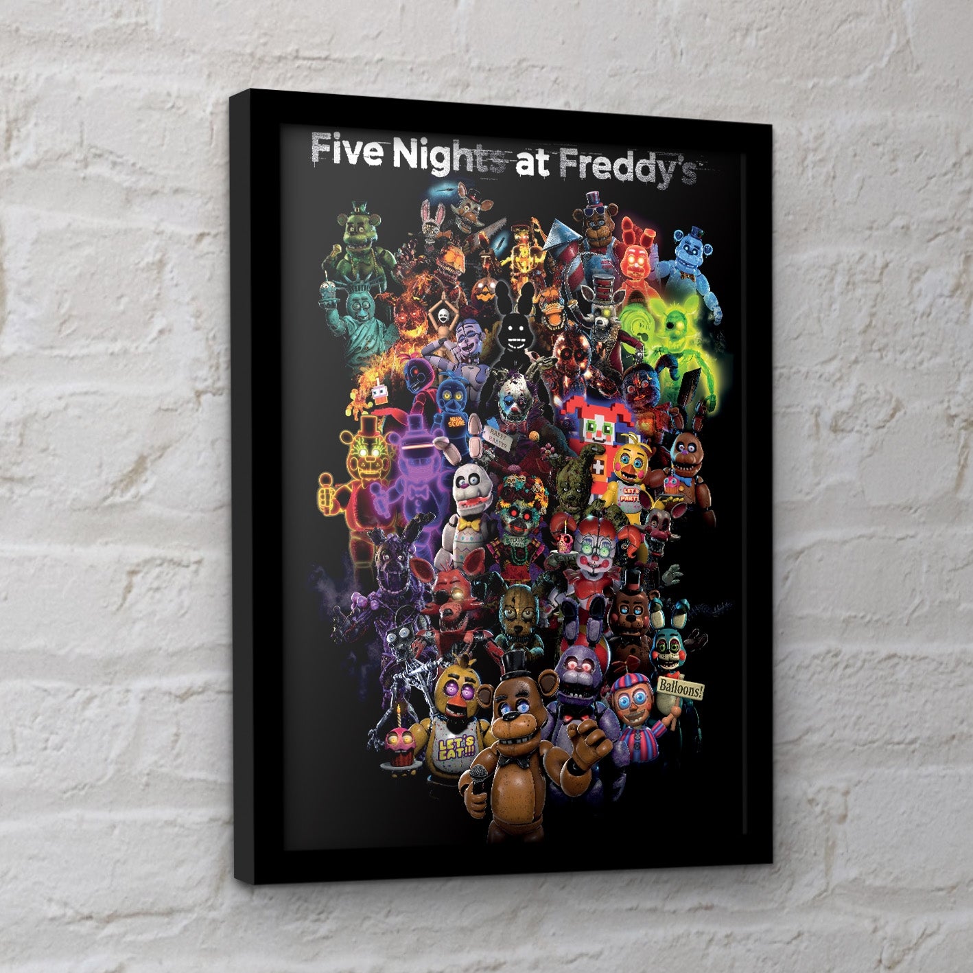 Five NIghts at Freddy's 30 x 40 Framed Print