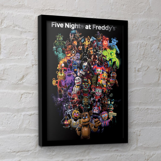 Five NIghts at Freddy's 30 x 40 Framed Print