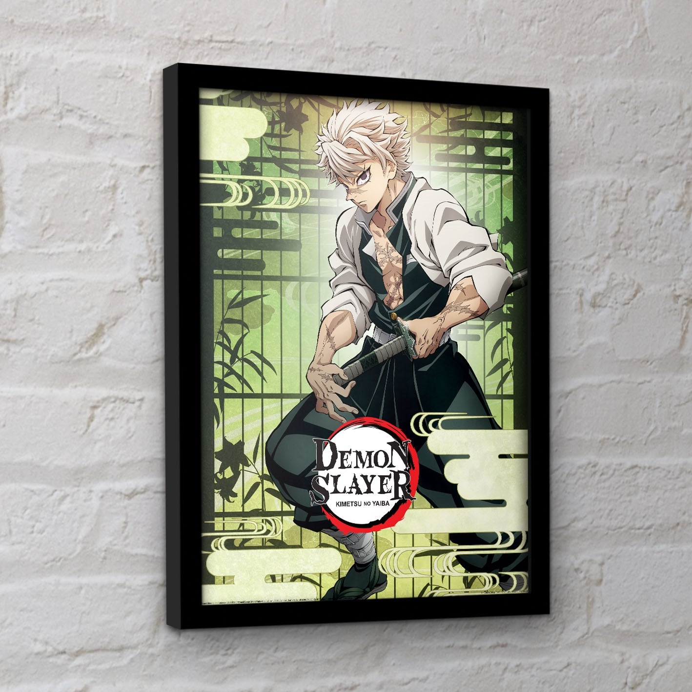 Demon Slayer (Sanemi) Framed Print