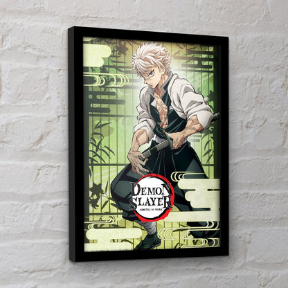 Demon Slayer (Sanemi) Framed Print