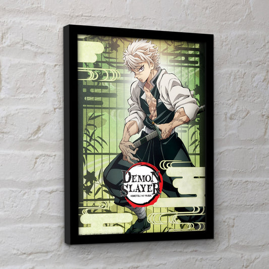 Demon Slayer (Sanemi) Framed Print