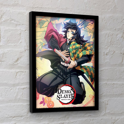 Demon Slayer (Giyuu) Framed Print