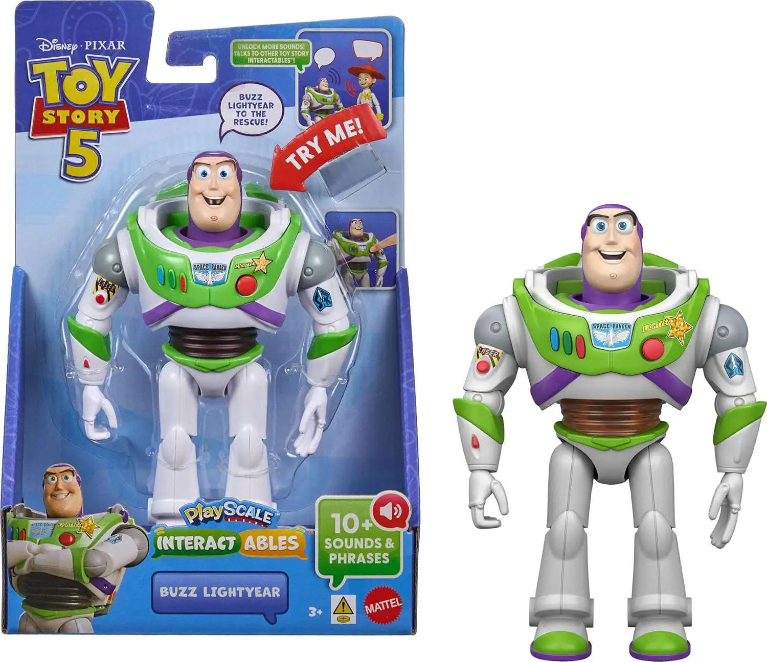 Toy Story 5 Interactables Talking Buzz Figure