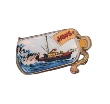 Jaws 50th Anniversary Ship in Bottle Pin Badge