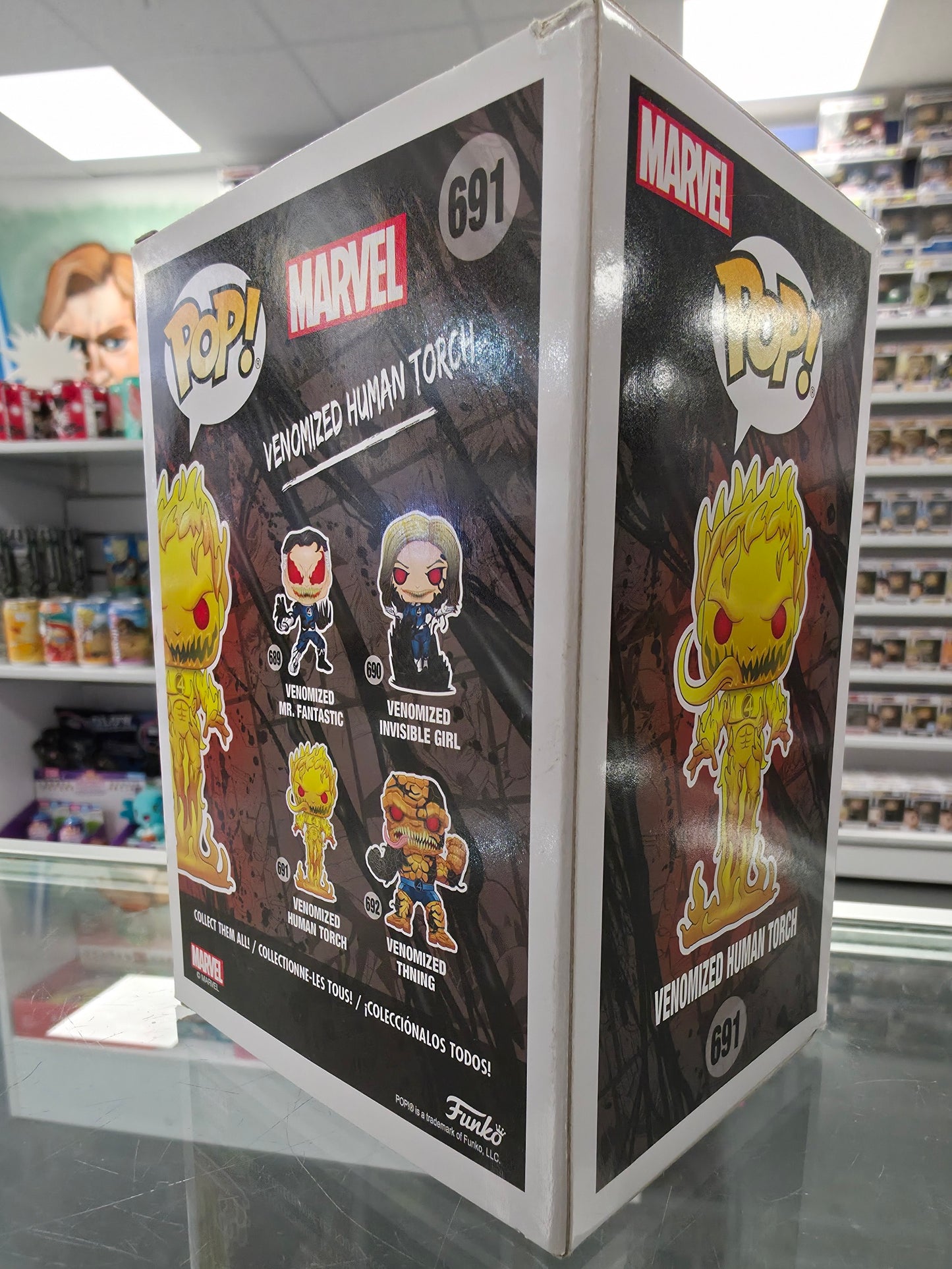 POP!: Venom: Venomized Human Torch 691 (GITD)