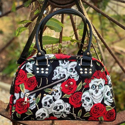 Banned Apparel: Skull & Roses Handbag