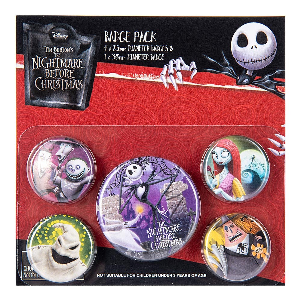 Nightmare Before Xmas Characters Badge Pack