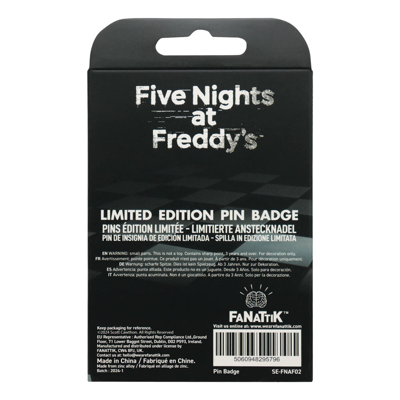 Five Nights at Freddy's Fazbear Entertainment Pin