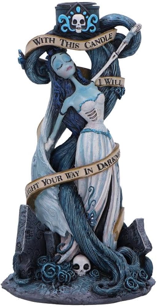 Corpse Bride "With This Candle" Vow Candle Holder