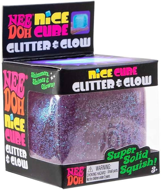 Glitter & Glow Nice Cube Needoh Stress Toy