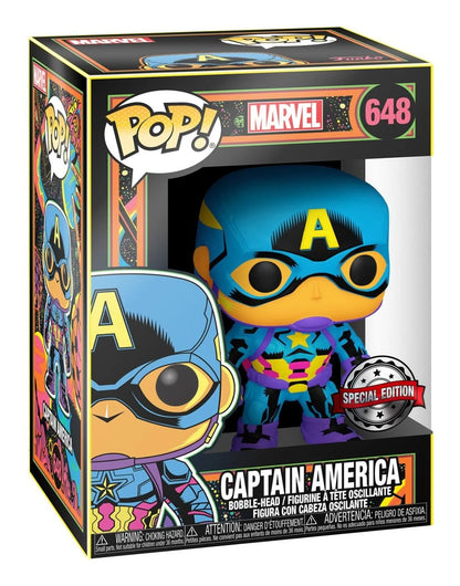 POP! Marvel: Captain America 648 (Blacklight)