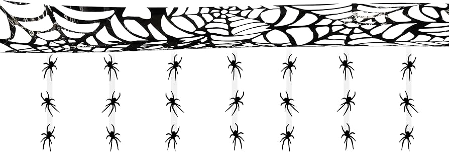 Halloween Ceiling Decoration with Spiders