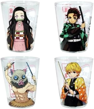 Demon Slayer Shot Glasses 4-Pack Group