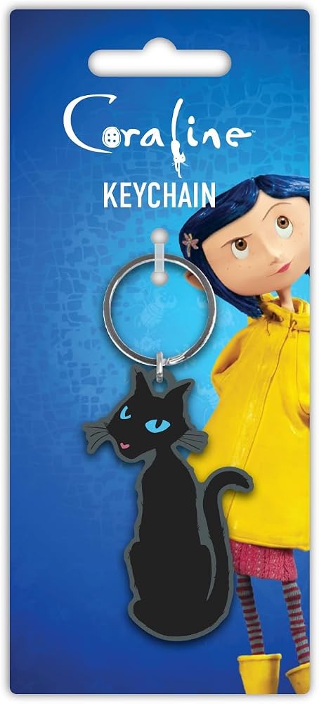 Coraline (The Cat) PVC Keychain