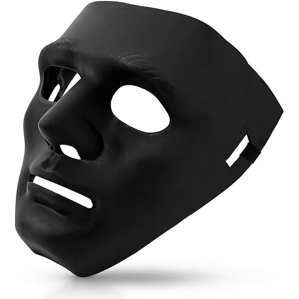 Deluxe Black Robot Mask