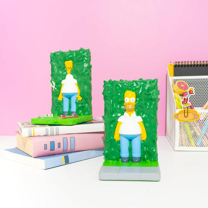 The Simpsons Homer in Bush Bookends