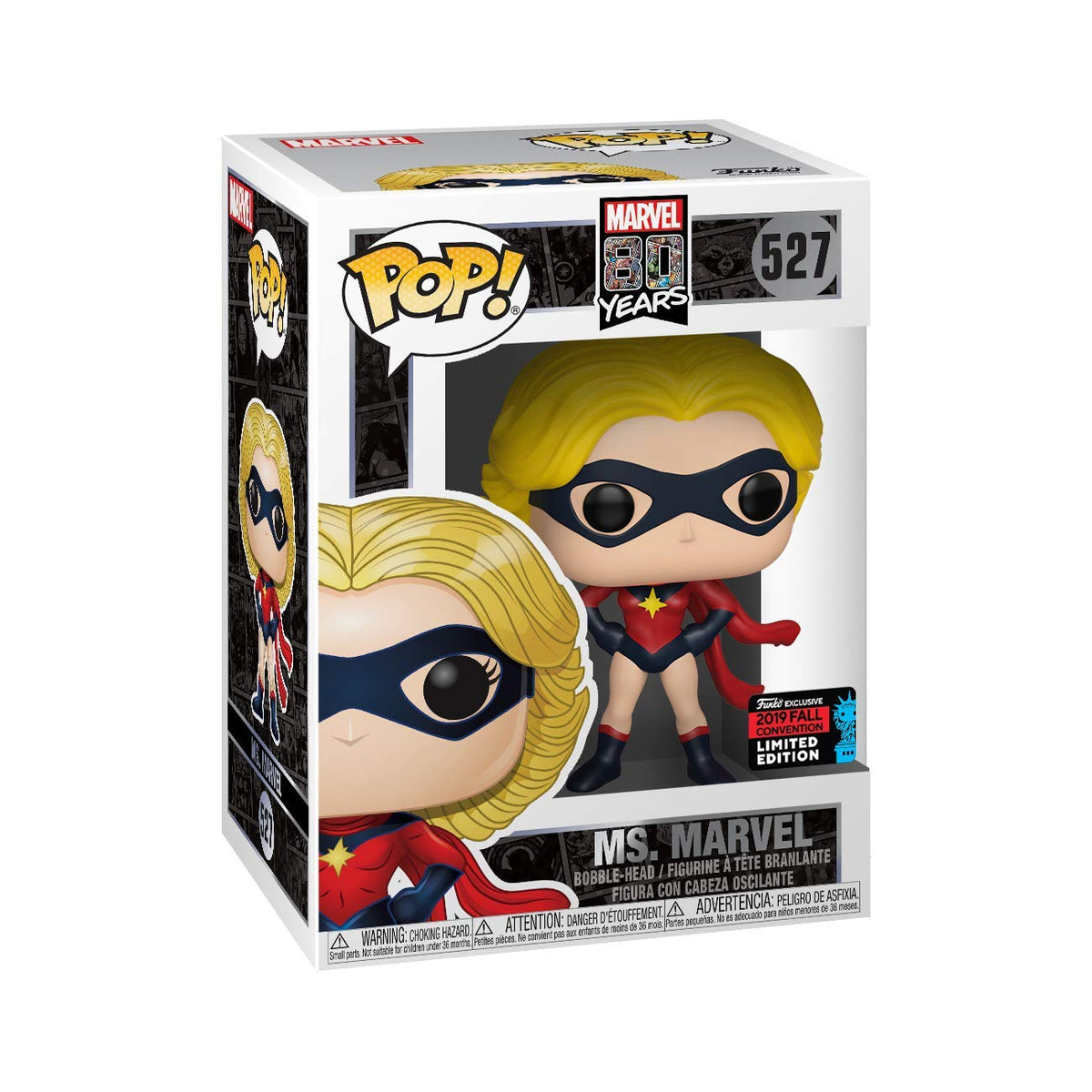 POP! Marvel 80 Years: Ms. Marvel 527 NYCC 2019