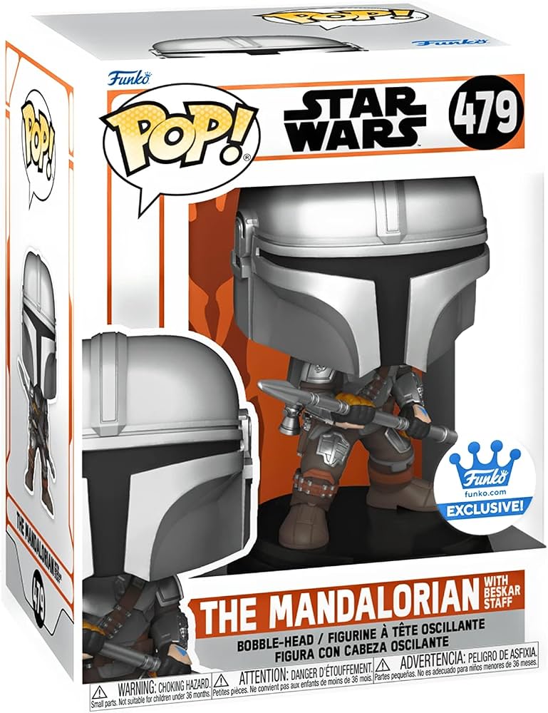 POP! Star Wars: Mandalorian with Beskar Staff 479