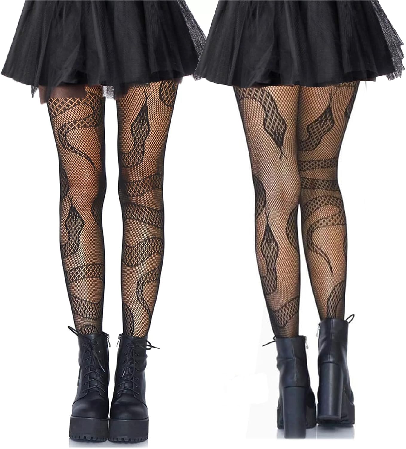 Snake Net Tights