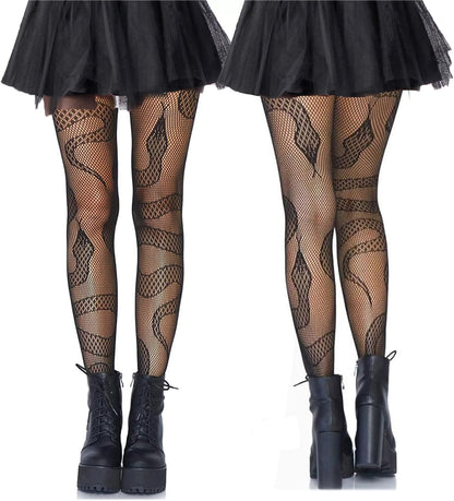 Snake Net Tights