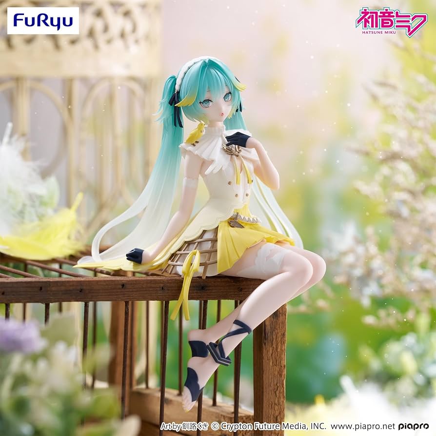 Hatsune Miku Noodle Stopper Canary Bird Statue